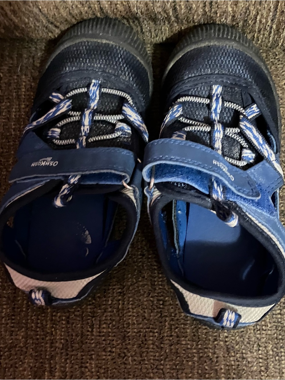 OshKosh B'Gosh Sport Sandals Toddlers Size 10M Matty Blue Closed Toe Shoe unisex